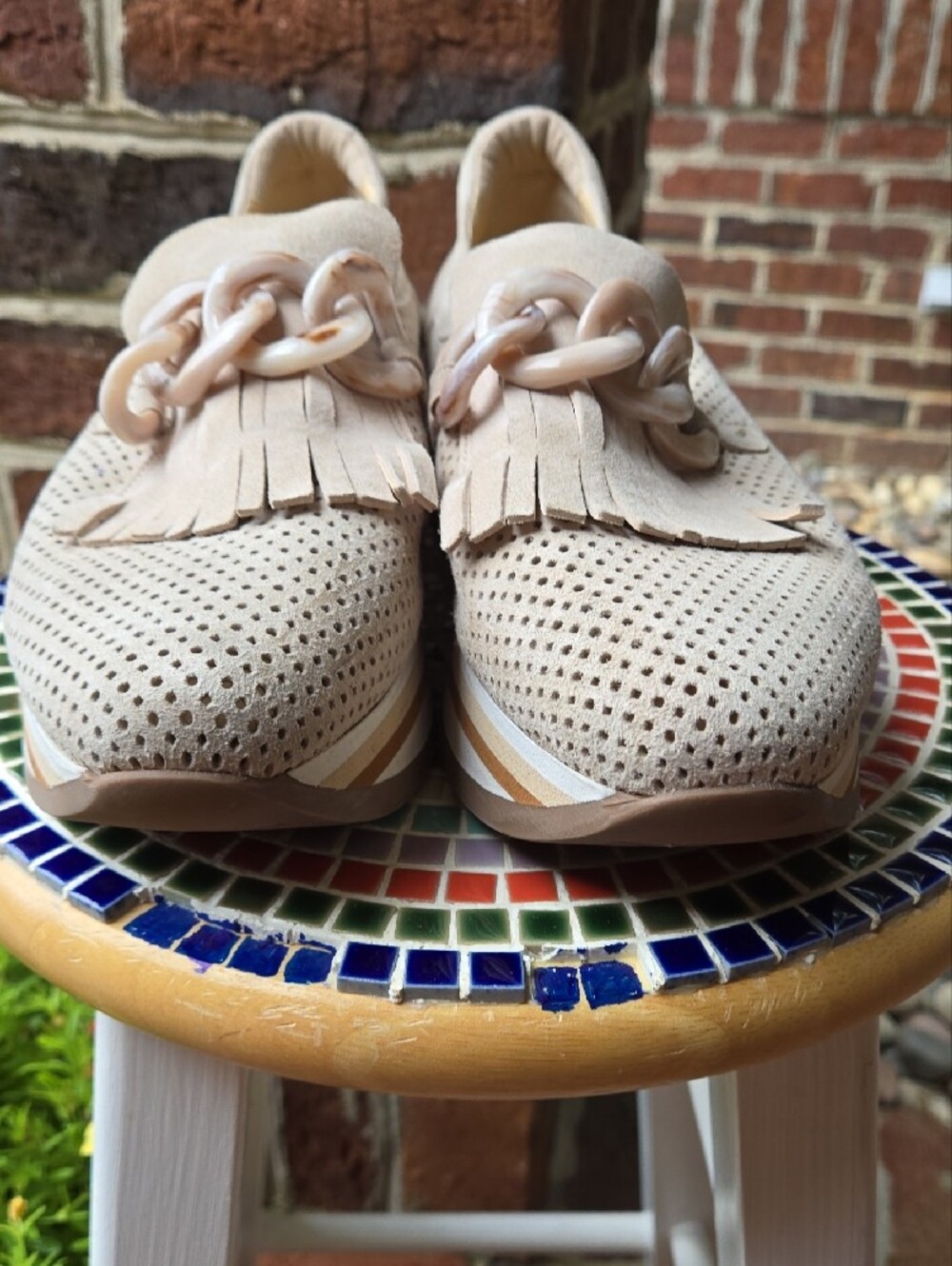 SoftWaves Cadie Tassel Camel Loafer Suede - Picture 7 of 13